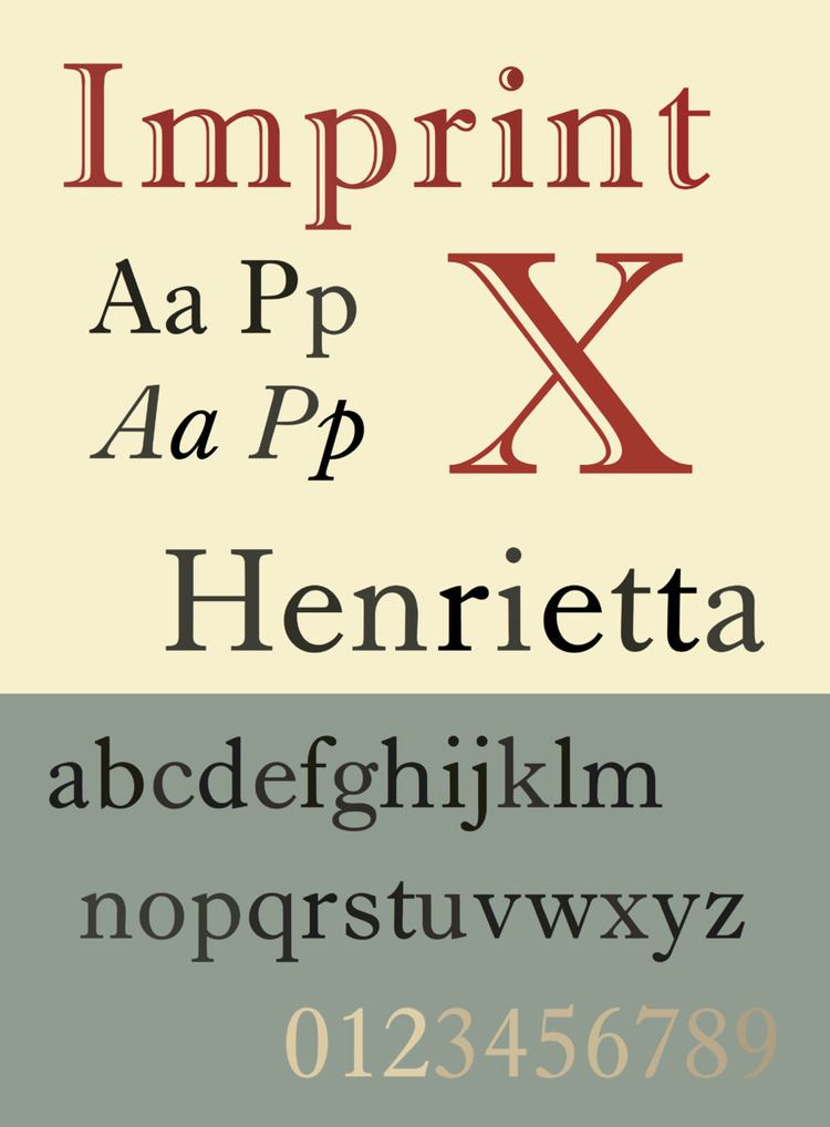 Imprint (typeface)