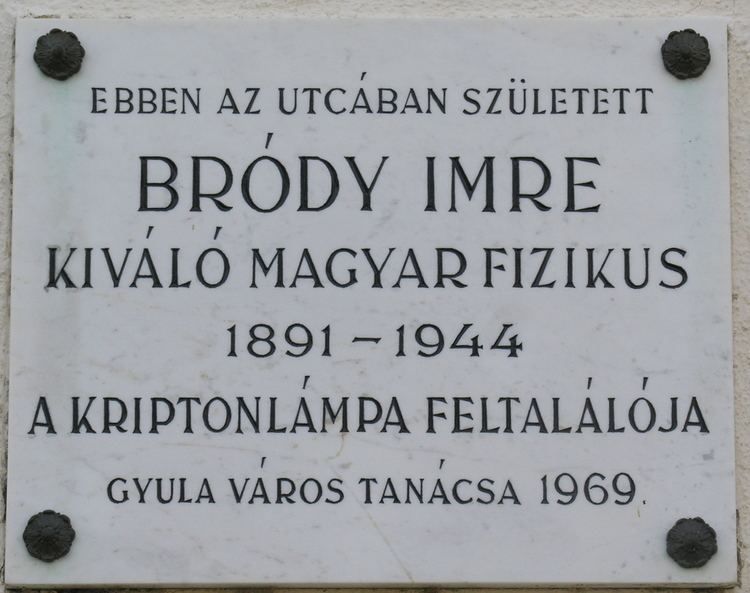 Imre Bródy FileBrdy Imre Plaque Gyulajpg Wikimedia Commons