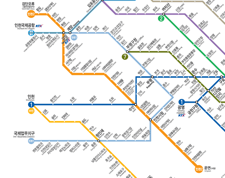 Incheon Subway Line 2 South Korean subway linesSeoul Metro Busan Daegu Gwangju