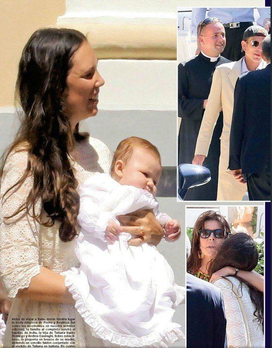 India Casiraghi Baptism Ceremony of India Casiraghi in Monaco NEWMYROYALS