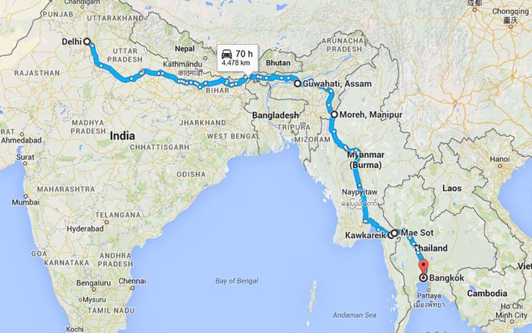 India–Myanmar–Thailand Trilateral Highway India Myanmar Thailand by Road Ease Your Travel