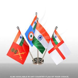 Indian Armed Forces Group Flags Indian Armed Forces Group Miniature Table Flag Set