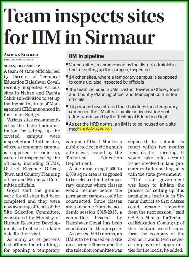 Indian Institute of Management Sirmaur Indian Institute of Management IIM Sirmaur Himachal Pradesh