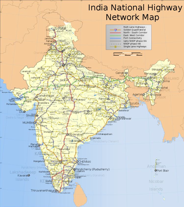 Indian road network