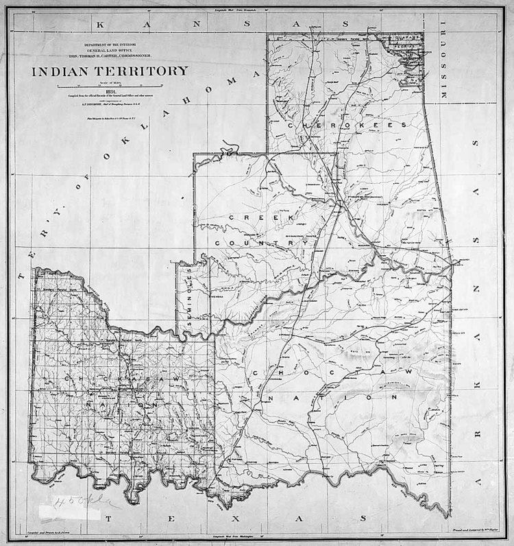 Indian Territory Maps of Indian Territory the Dawes Act and Will Rogers39 Enrollment