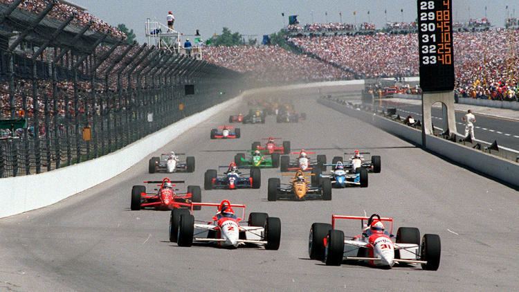 Indianapolis 500 The start of the Indianapolis 500 is unique thrilling and dangerous