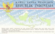 Indonesian identity card