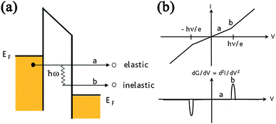 Inelastic electron tunneling spectroscopy Molecule electrode interfaces in molecular electronic devices