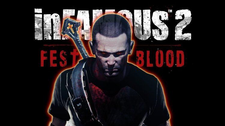 infamous 2 festival of blood barbed cross