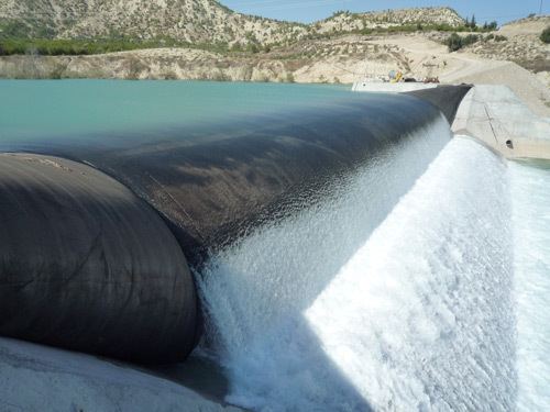 Inflatable rubber dam Inflatable Rubber Dams Spillway Gates Rubber Dams Dyrhoff UK Ltd