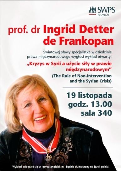 Ingrid Detter de Frankopan The Law of War