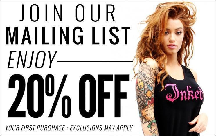 Inked (magazine) Tattoo Apparel Tattoo Clothing Pinup Style Punk and Skull Jewelry