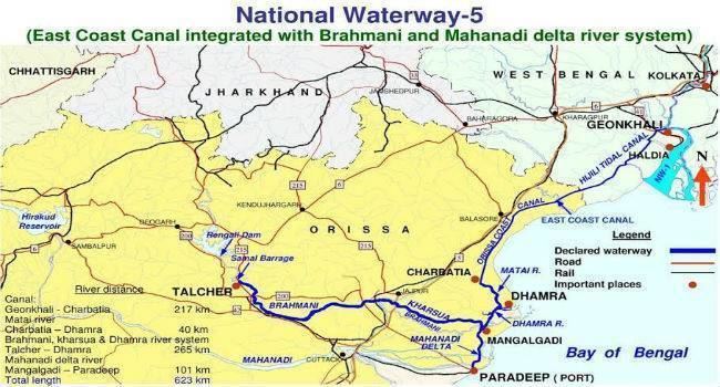 Inland waterways of India Plans for 106 inland waterways in India List of six National