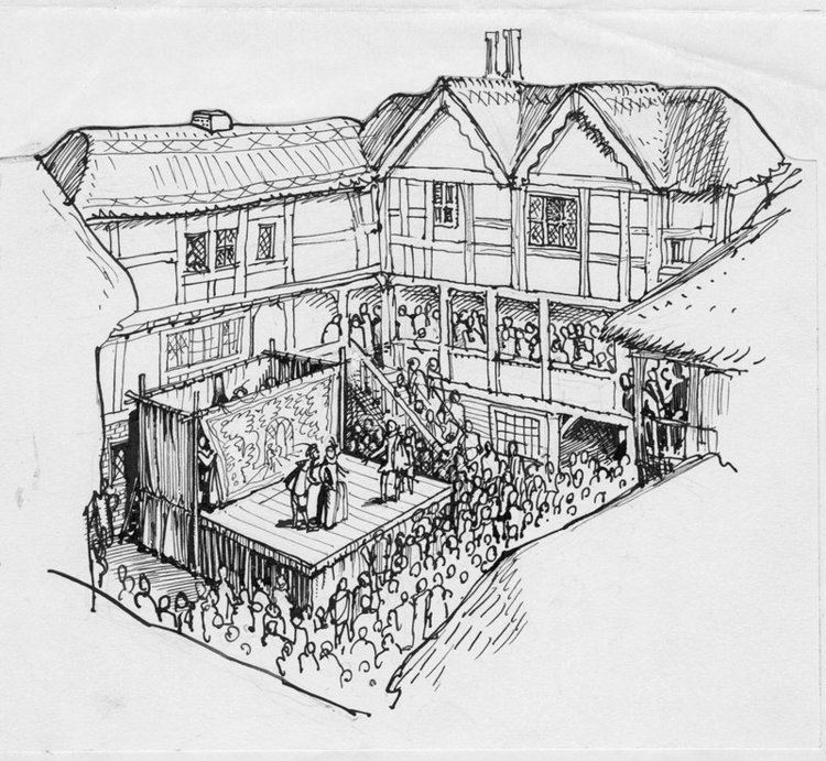 Inn-yard theatre Bel Savage Inn 157594 Shakespearean London Theatres