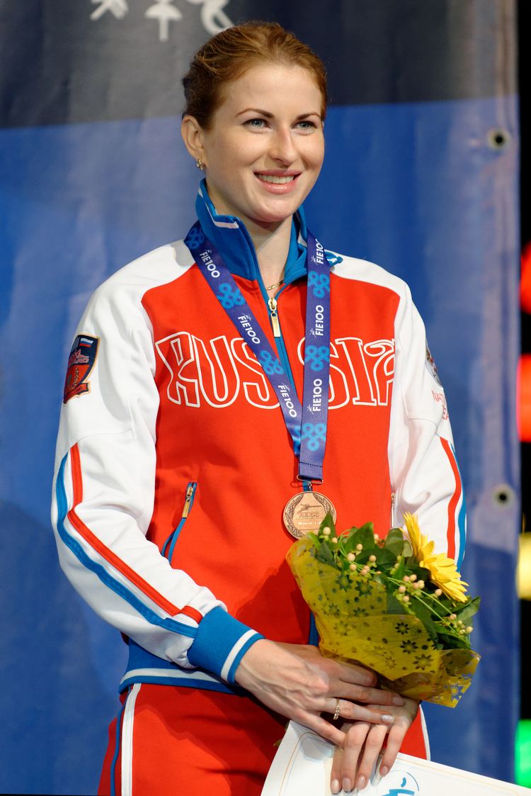 Inna Deriglazova FileInna Deriglazova podium 2013 Fencing WCH FFSIN