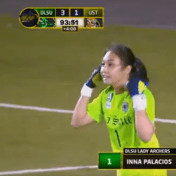 Inna Palacios DLSU keeper Inna Palacios gets to score in final UAAP game ABSCBN