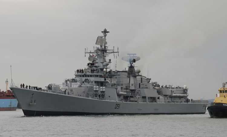 INS Delhi (D61) Indian Navy DelhiClass Destroyer INS Delhi D61 HiRes Wallpaper