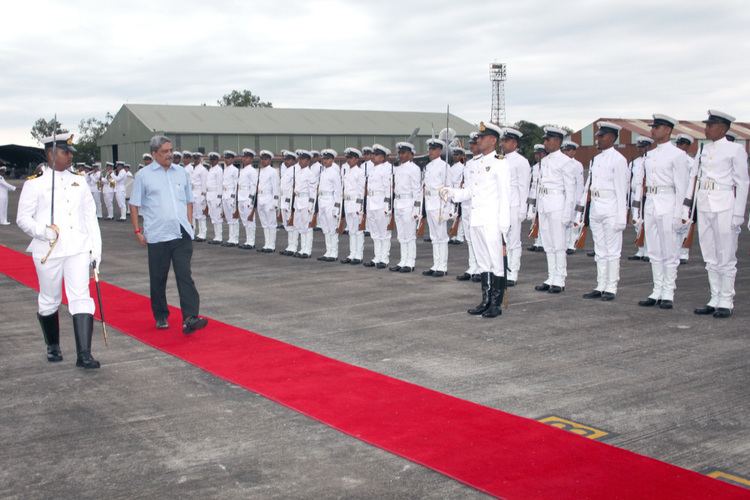 INS Hansa Defence Minister visits INS Hansa at Goa Indian Navy