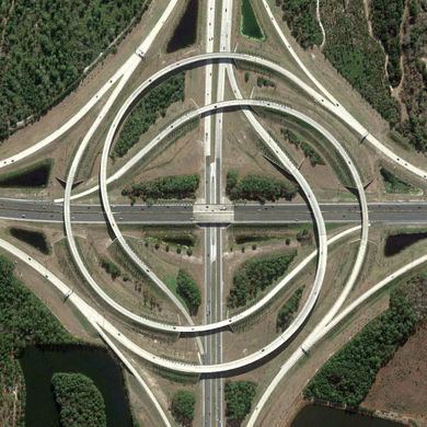 Interchange (road) Jacksonville Interchange Spiral Jacksonville Florida Atlas Obscura