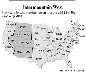 Intermountain West Parties dither as Intermountain West bears brunt of population bomb