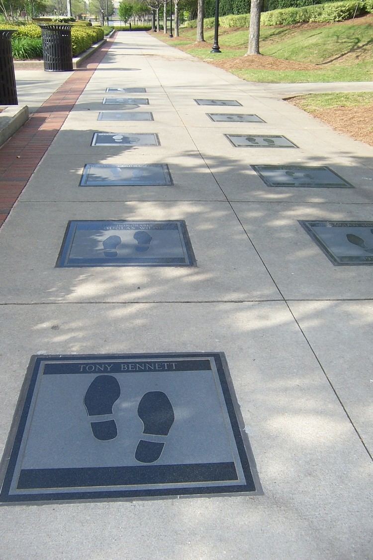 International Civil Rights Walk of Fame FileTony Bennett footprints at International Civil Rights Walk of