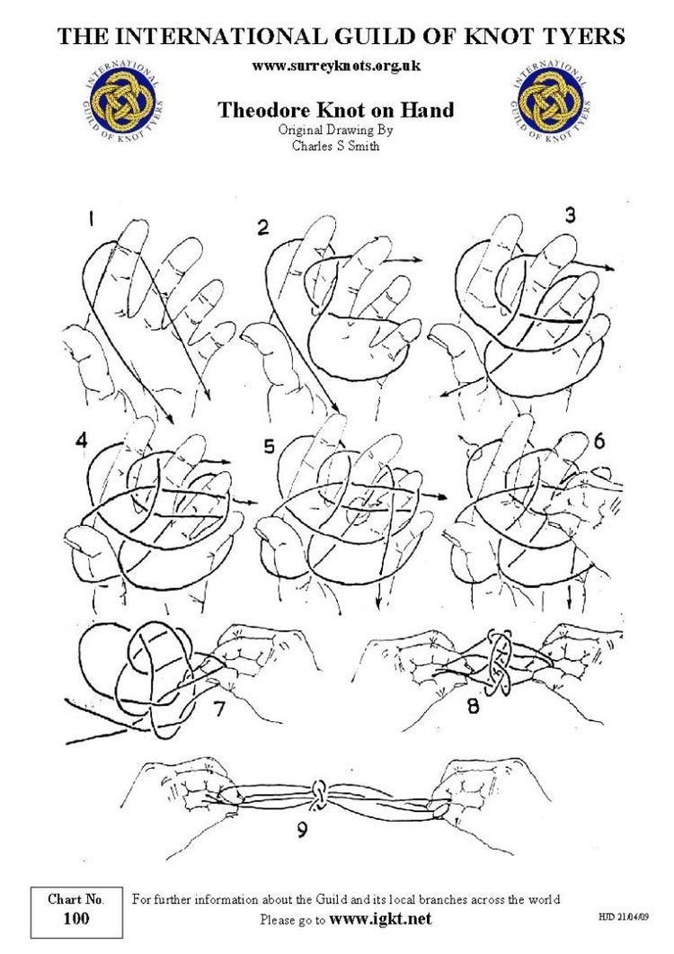 International Guild of Knot Tyers International Guild of Knot Tyers Surrey Branch 100 Theodore Knot