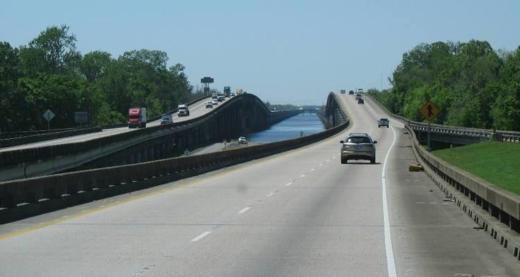 Interstate 10 in Louisiana Atchafalaya Basin Bridge on I10 in Louisiana