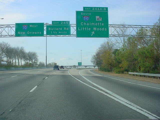 Interstate 10 in Louisiana OKRoads Interstate 10 Louisiana Westbound