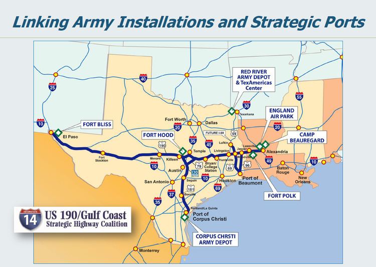 Interstate 14 Congress designates Central Texas Corridor as future Interstate 14