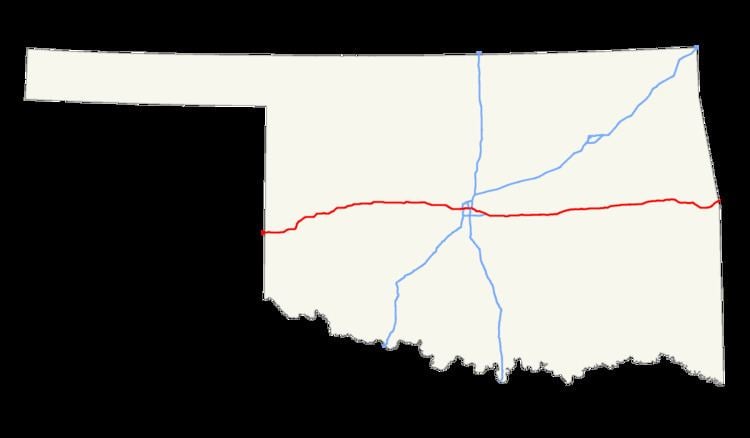 Interstate 40 in Oklahoma