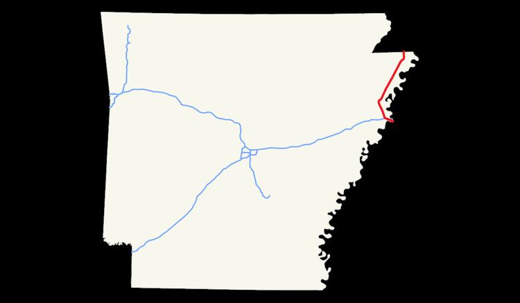 Interstate 55 in Arkansas