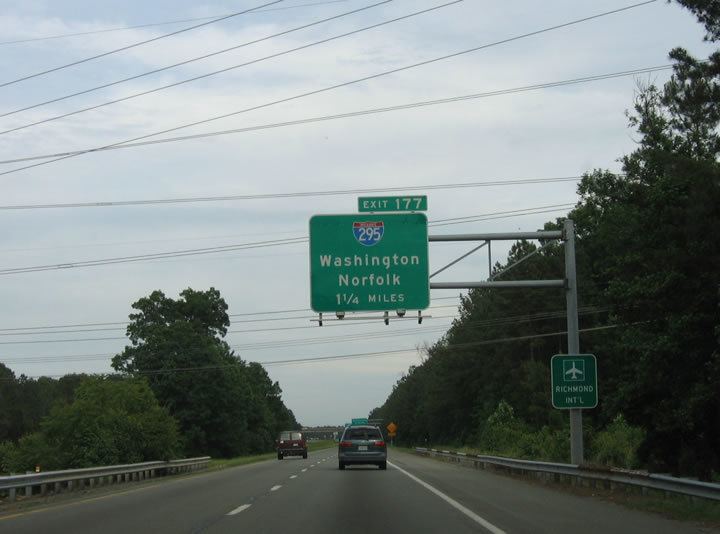 Interstate 64 in Virginia Virginia AARoads Interstate 64 East Henrico County Richmond