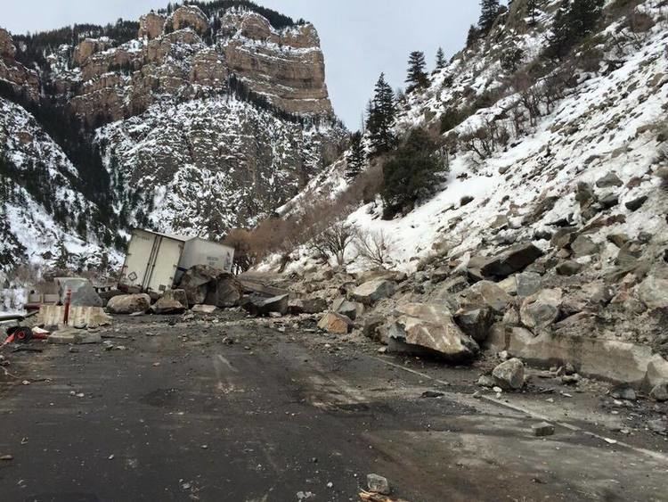 Interstate 70 in Colorado More Boulders Fall I70 Closed In Colorado