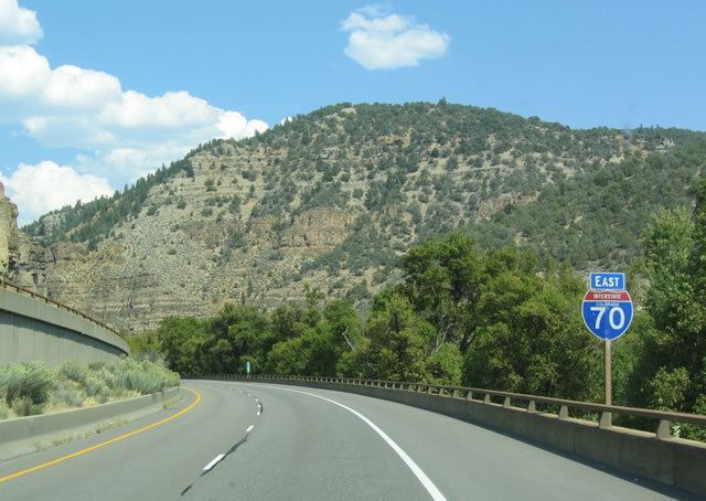 Interstate 70 in Colorado Colorado AARoads Interstate 70 Garfield County Eastbound