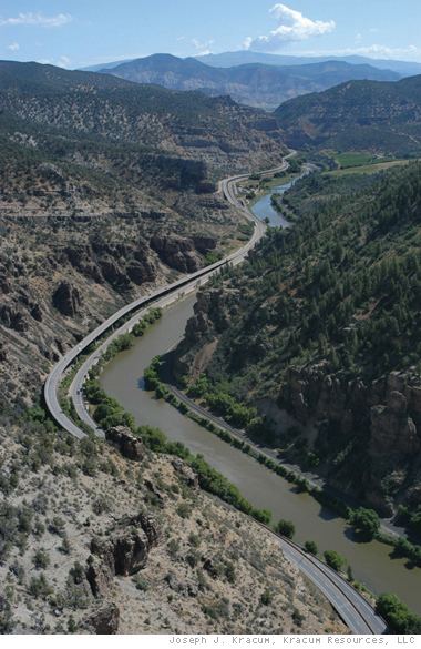 Interstate 70 in Colorado Public Roads Glenwood Canyon 12 Years Later MarchApril 2004