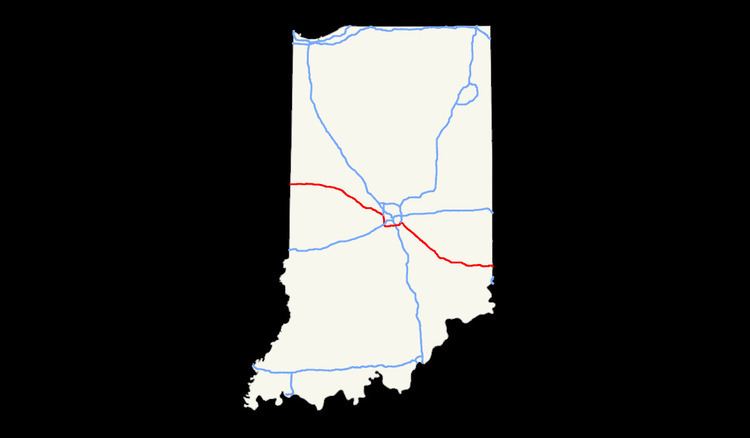 Interstate 74 in Indiana