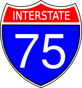 Interstate 75 I75 Sign Clip Art at Clkercom vector clip art online royalty