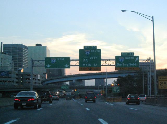 Interstate 84 in Connecticut Connecticut AARoads Interstate 84 West Hartford Vicinity