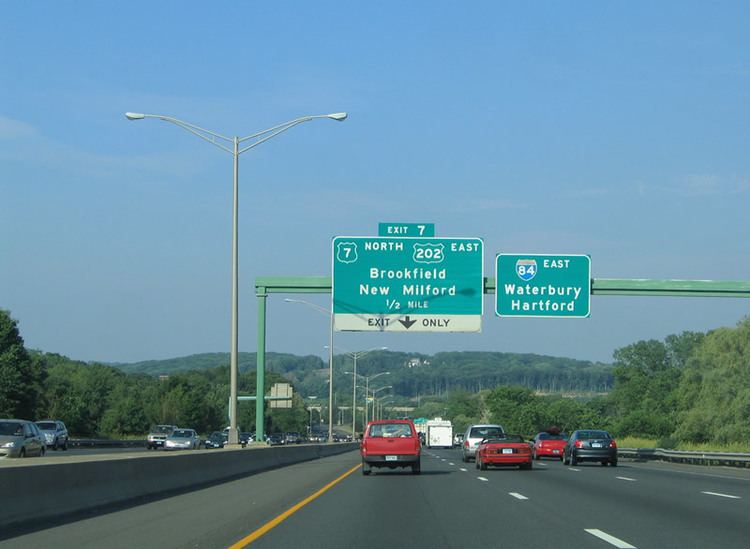 Interstate 84 in Connecticut Connecticut AARoads Interstate 84 East Danbury Vicinity