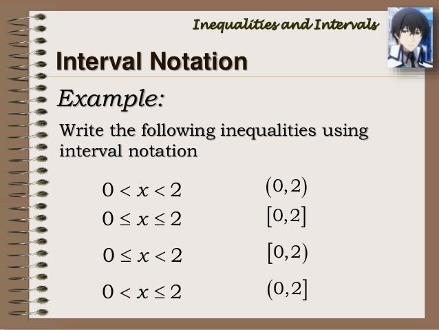 Interval (mathematics) Math 7 inequalities and intervals