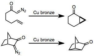 Intramolecular reactions of diazocarbonyl compounds