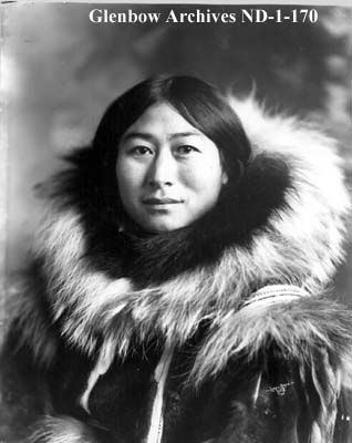Inuit women Inuit woman Nowadluk also known as Nora in fur parka Alaska