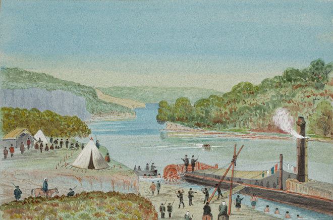 Invasion of the Waikato Naval gunboat Waikato 1864 Treaty of Waitangi Te Ara