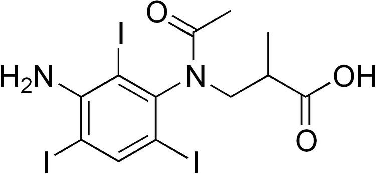 Iocetamic acid httpsuploadwikimediaorgwikipediacommons11