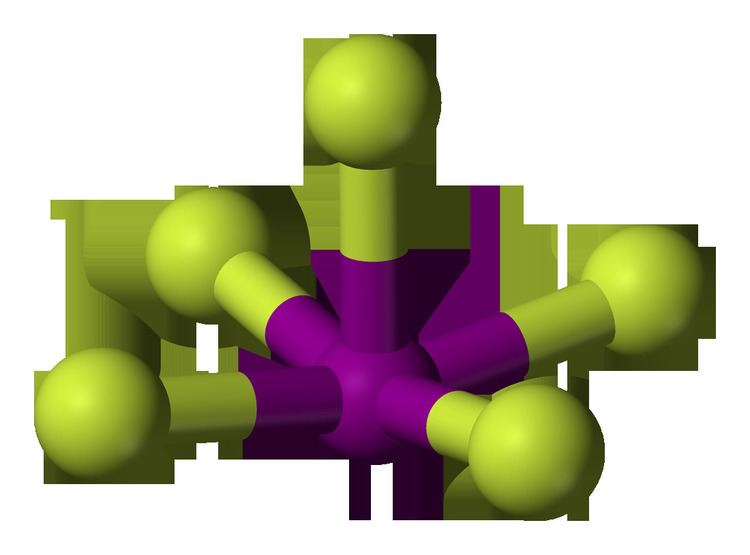 Iodine pentafluoride FileIodinepentafluoride3Dballspng Wikimedia Commons