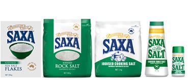 Iodised salt SAXA Australia39s own since 1911