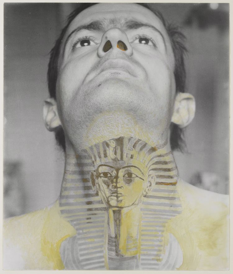 Ion Grigorescu ION GRIGORESCU Autoportrait avec Tutankhamon 60x50cm 1F