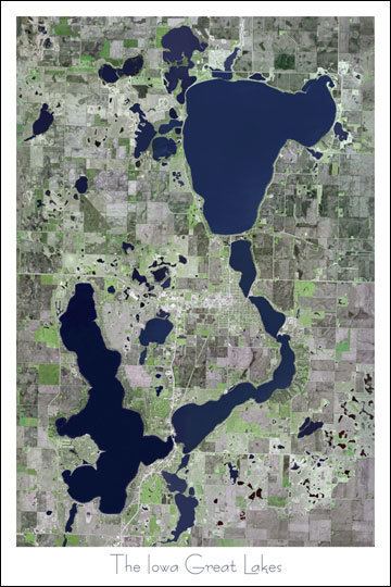 Iowa Great Lakes OKOBOJI MAPSCOM Aerial and Satellite Maps of Okoboji