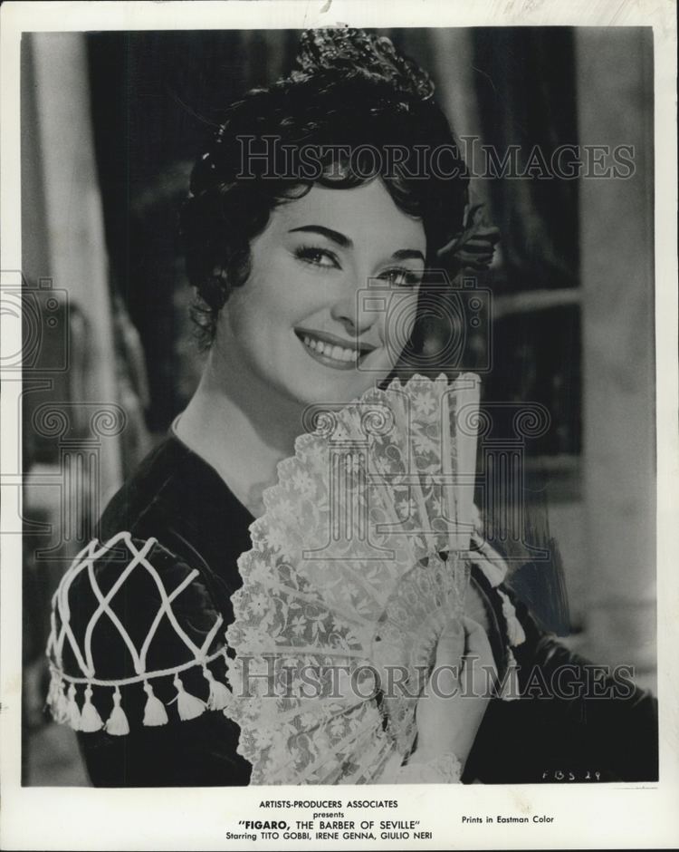 Irene Genna 1960 Press Photo Figaro The Barber Of Seville Irene Genna Actress