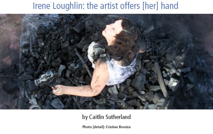 Irene Loughlin Irene Loughlin the artist offers her hand by Caitlin Sutherland 1